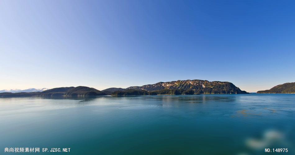 View From Water of Alaskan Mountains 4K Ultra HD