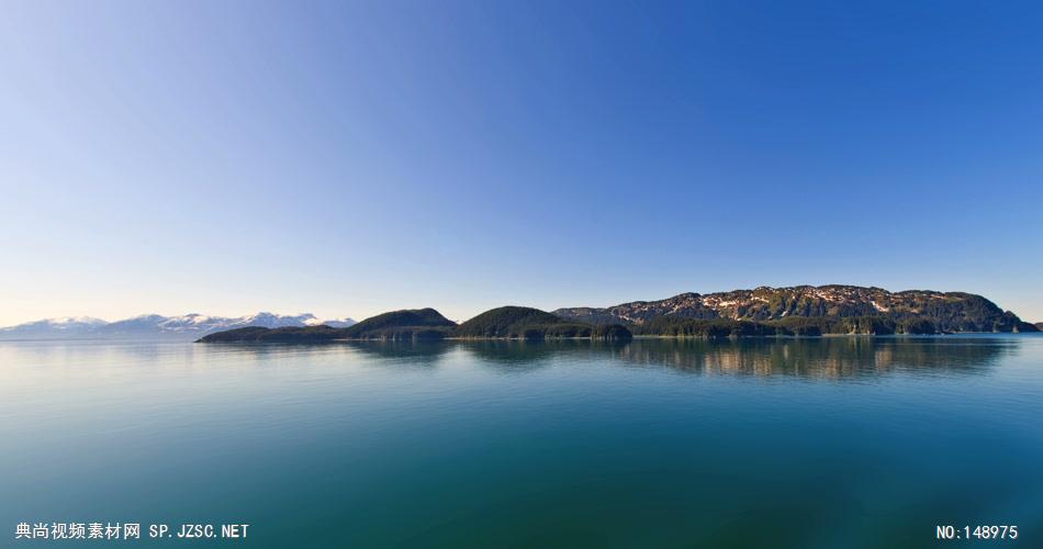 View From Water of Alaskan Mountains 4K Ultra HD