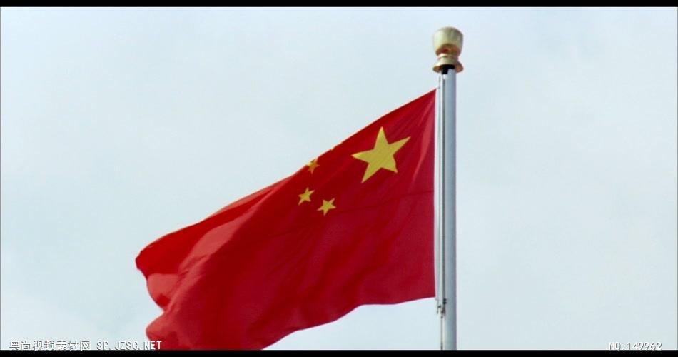国旗飘扬 中国风视频 背景视频