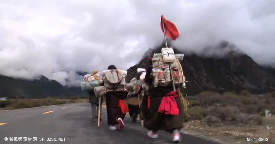 A069-西藏风情天路中国风拉萨藏族歌舞 中国风视频 背景视频