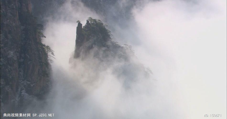 1004-极景山峰15(云雾萦绕)旅游风光类