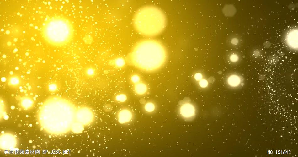 YM4821金色光点粒子 金色炫酷粒子 视频