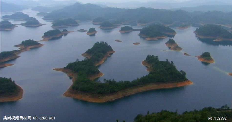 航拍浙江杭州西湖千岛湖钱塘江宁波城市科技工业高清实拍视频素材2230杭州千岛湖美景湖面小船秀美风景