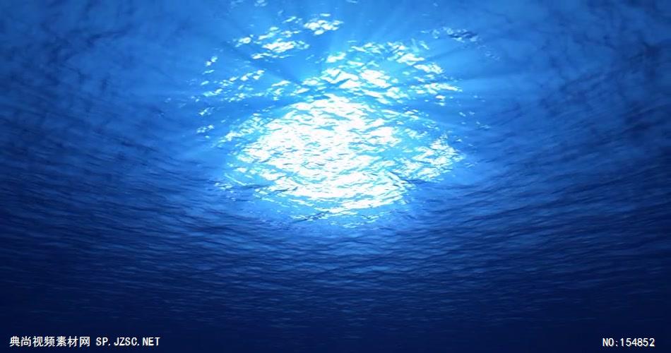 YM4033海底阳光海底海浪深海 视频动态背景 虚拟背景视频