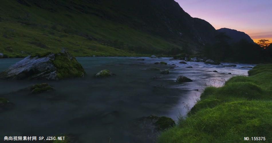 延时摄影：挪威山间的溪流_The_Water 美丽风景延时拍摄 视频