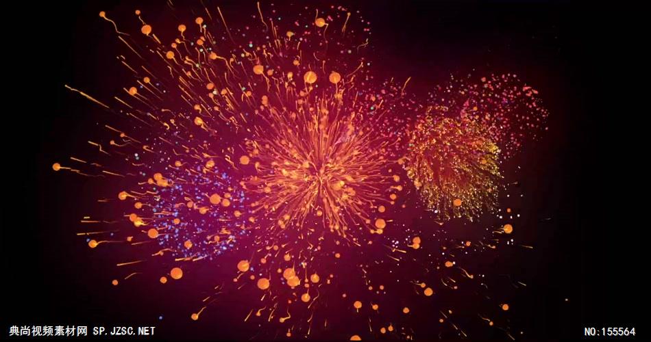 Fireworks 4 烟花喜庆炫丽 视频动态背景 虚拟背景视频