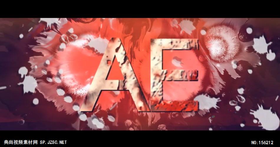 AE：AE水墨流体标题广告展示 ae特效素材17 水墨ae模版 中国元素ae 水墨ae动画视频