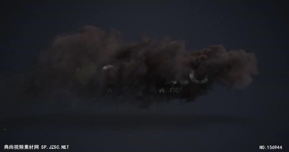 AE：火球风暴烟雾动画标志 ae素材下载17 logo标志ae动画模版 标志动画