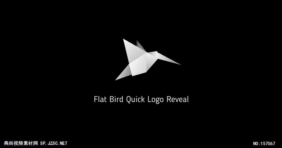AE：快速平面纸鹤动画标志 ae特效素材下载16 logo标志ae动画模版 标志动画
