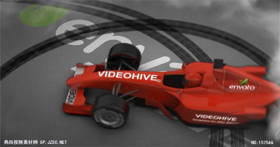 AE：F1赛车漂移标志片头 AE资源15 ae片头ae模板 片头视频素材 视频片头 片头素材