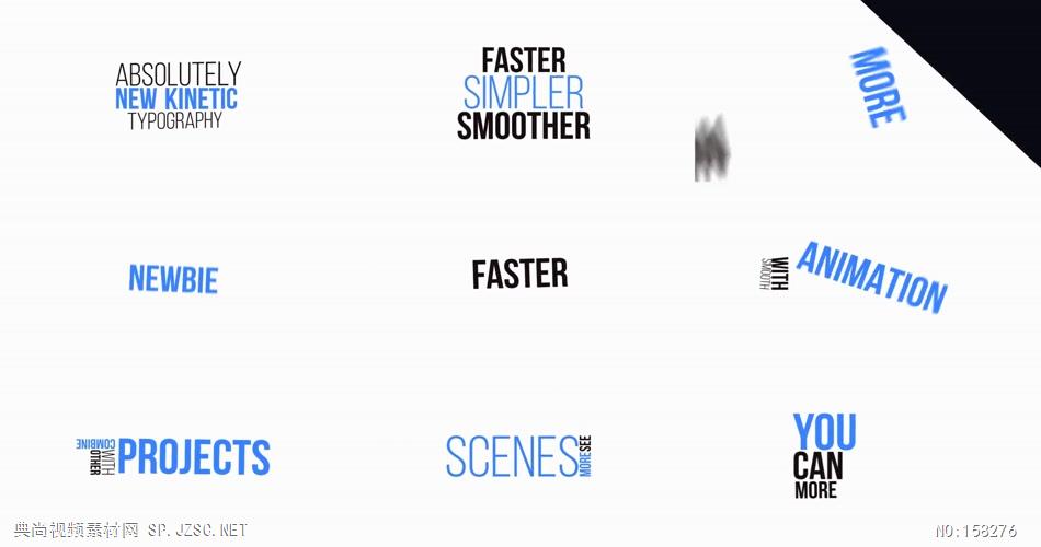 AE：AE动力文字排版展示 ae素材 免费下载17 文字动画视频ae模板
