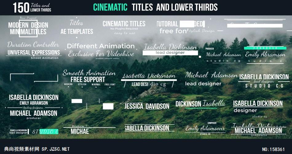 AE：AE文字动画150组4K字幕标题动画 ae视频素材17 文字动画视频ae模板