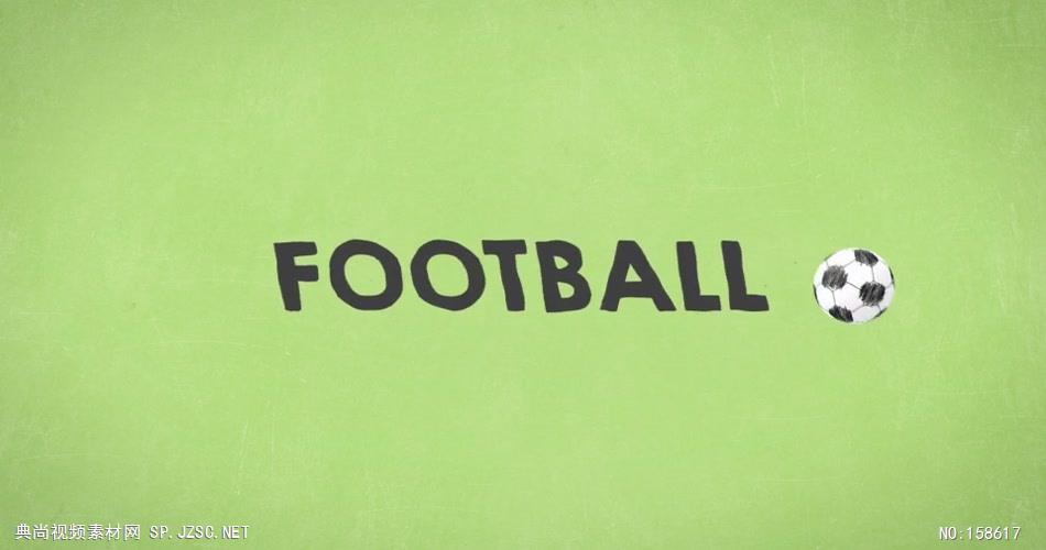 AE：足球运动卡通文字排版 ae特效素材下载16 文字动画视频ae模板