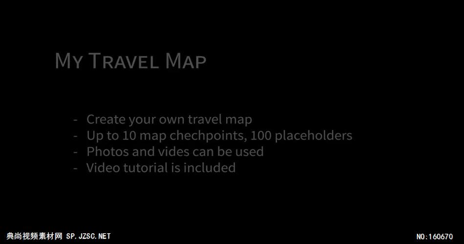 AE：旅行地图宣传片 ae特效素材17
