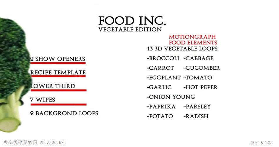 AE：蔬菜版食品公司广告宣传模板 AE模板 AE视频素材文件14