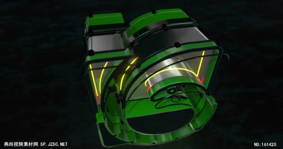 AE：5霓虹声效动画标志AE素材模板18 LOGO标志