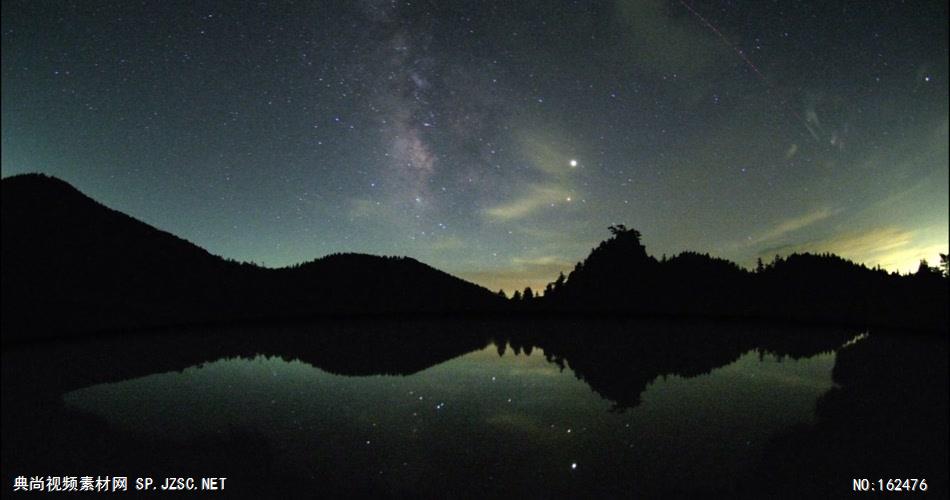 milkyway_lake2地球风景微速拍摄 延时银河系夜景 地球宇宙太空