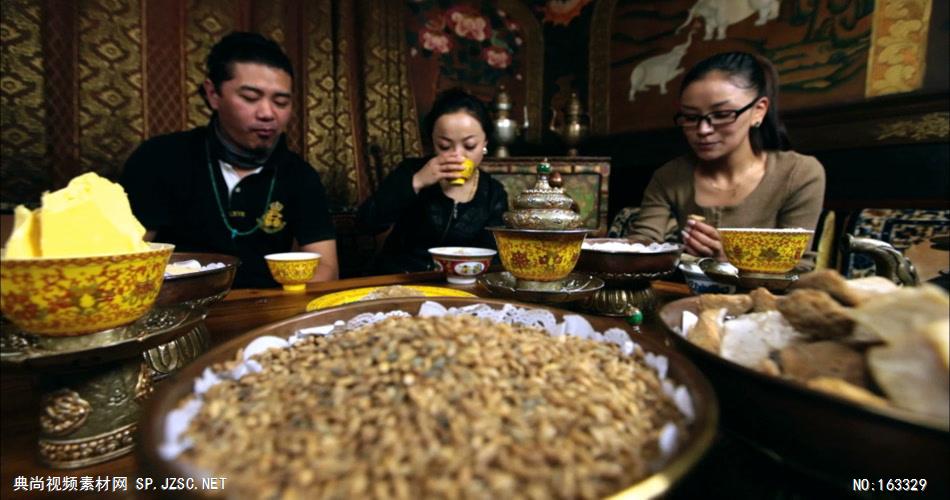 0525-西藏民俗(糌粑、青稞酒、酥油茶)春节 民俗表演 过节热闹