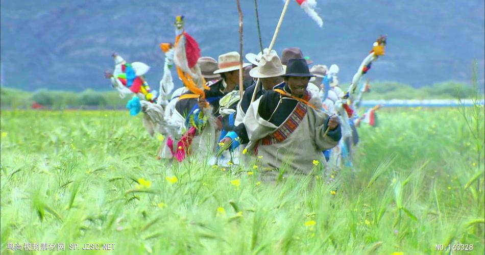 0526A-西藏望果节仪式春节 民俗表演 过节热闹