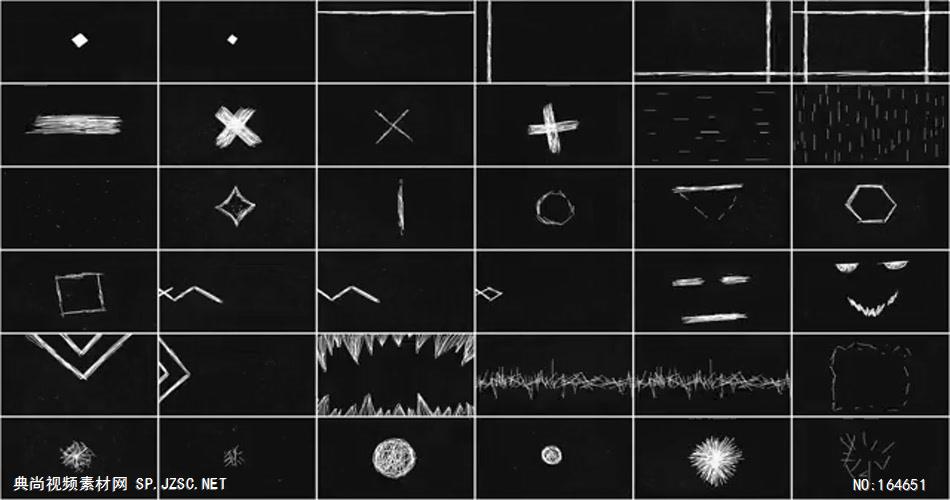 AE：9282 1000多组涂鸦动画元素 ae素材模板下载 ae素材免费下载