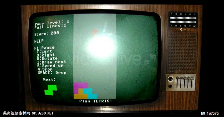 11253 复古电视机像素屏标志展示 ae特效下载 AE视频特效 LOGO标志ae源文件