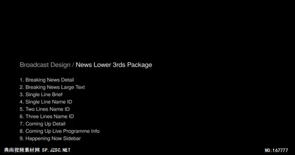 12237 新闻栏目字幕包 免费AE模板片头视频模板, AE素材,国外AE源文件下载 片头ae素材