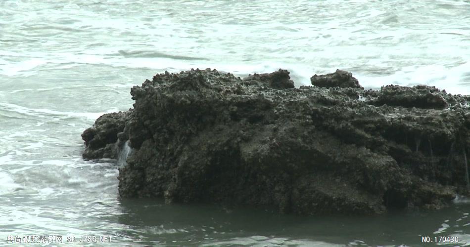 海景波浪海浪62有声音 led视频素材库