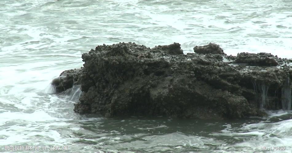 海景波浪海浪62有声音 led视频素材库