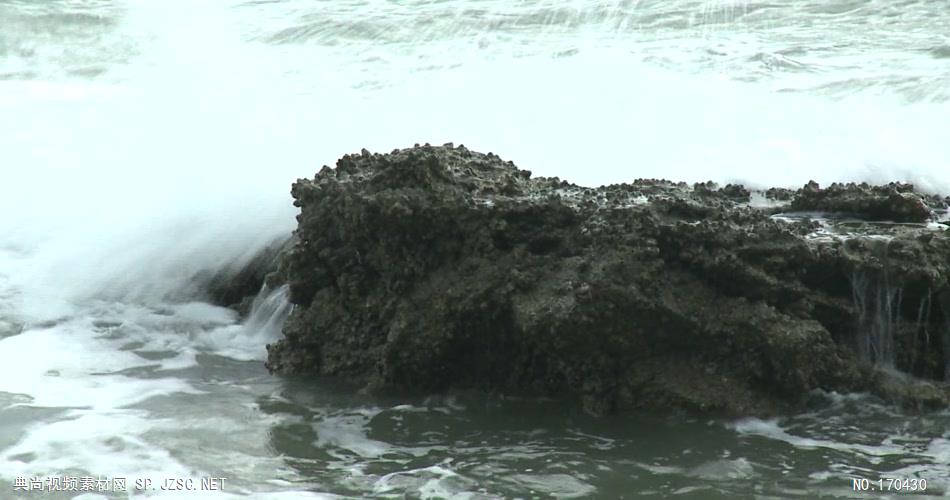 海景波浪海浪62有声音 led视频素材库