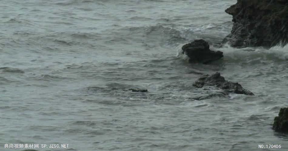 海景波浪海浪50有声音 led视频素材库