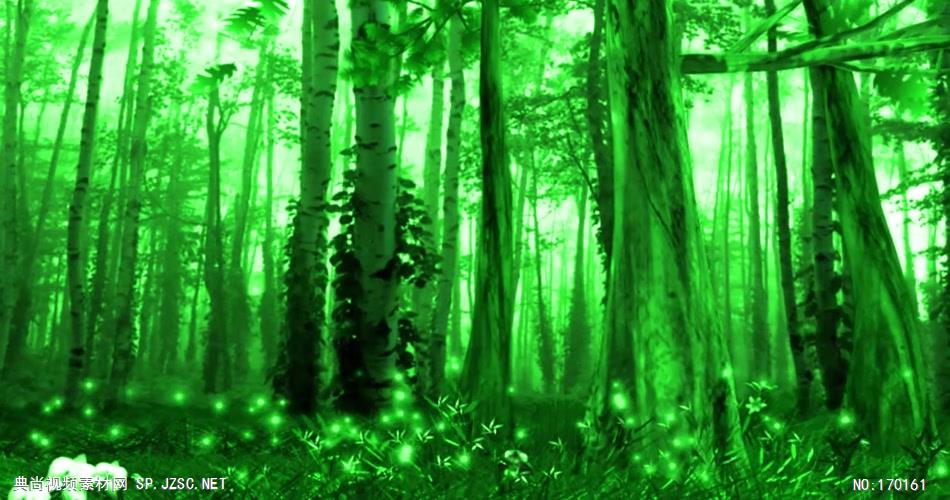 -梦幻绿色森林款梦幻森林155 led视频素材库