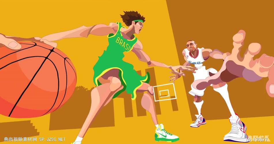 [720P]Nike耐克World Basketball Festival篮球世锦赛动画广告 欧美高清广告视频