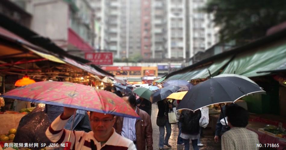 亚洲街头街市 Rainy Street Market Asia 高清视频全集_batchStoc Video高清视频素材下载 led视频背景 led下载