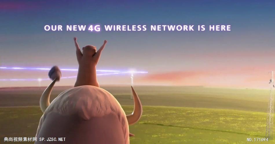 MTS 4G Wireless Network 广告训牛篇.720p 欧美高清广告视频