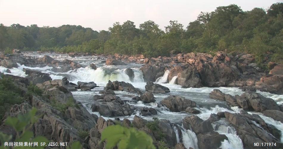 瀑布宽镜头 Waterfalls Wide Shot 高清视频全集_batchStoc Video高清视频素材下载 led视频背景 led下载