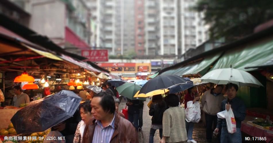 亚洲街头街市 Rainy Street Market Asia 高清视频全集_batchStoc Video高清视频素材下载 led视频背景 led下载