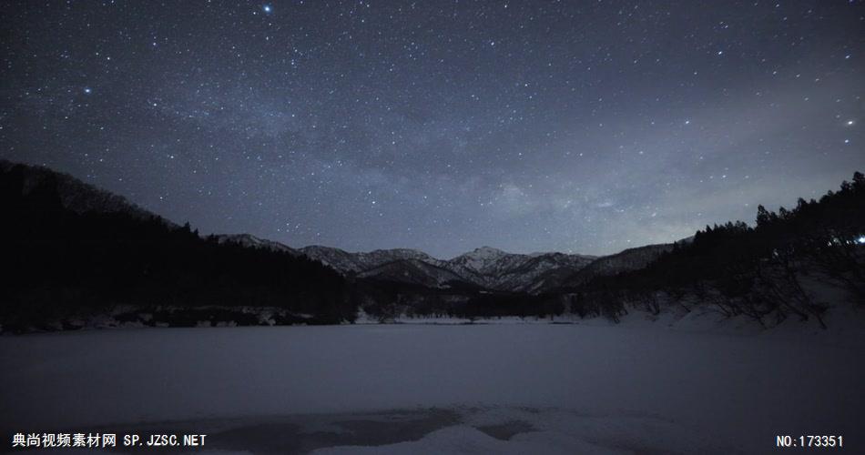 Moonlight_and_Milky_way_rising_at_Daigenta_Canyon延时摄影风光风景视频素材