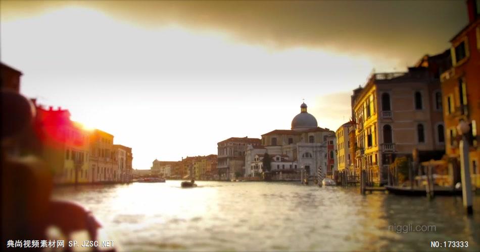 威尼斯延时摄影风光风景视频素材
