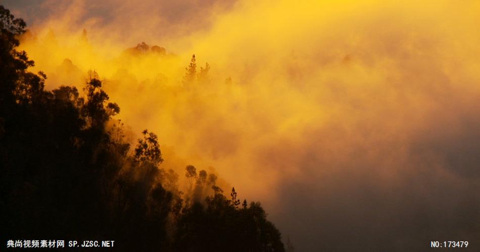 ++云雾缭绕的山间素材 CloudsTrees