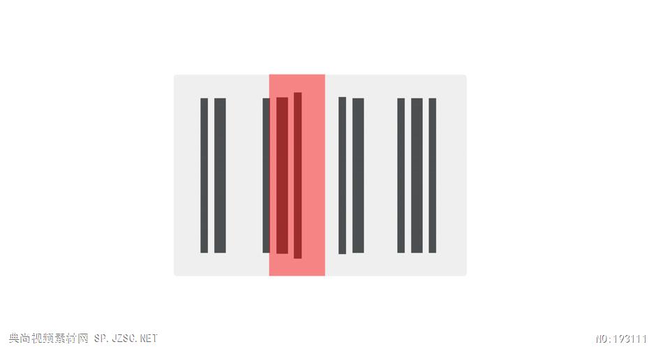 卡通扁平动画图标 -   -  Barcode 视频素材下载