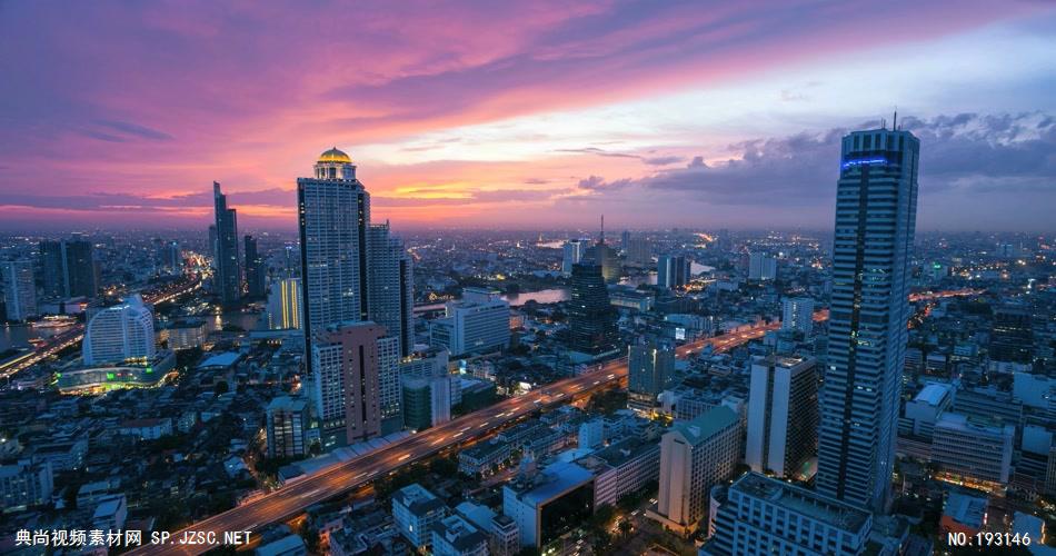 含字幕条、图标动画、实拍素材等 odernCityTimelapse 视频素材下载