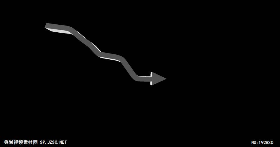 三维效果的箭头下降素材-带通道 arrowdown 视频素材下载