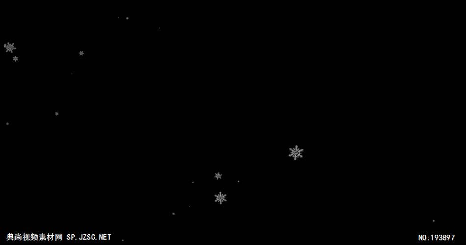 梦幻的雪花动画   ___vector3 视频素材下载