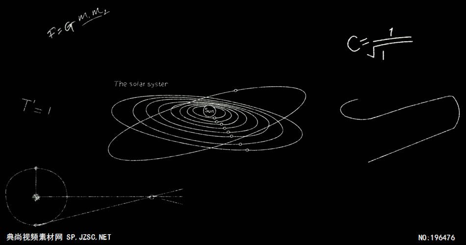 黑板粉笔涂鸦    AstroChalk1080p 视频素材下载