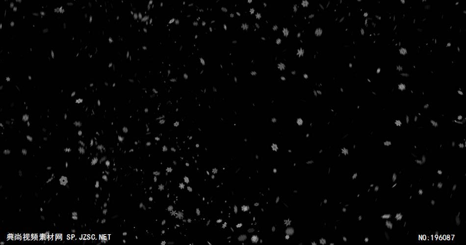雪花飘落素材  Snow1 视频素材下载