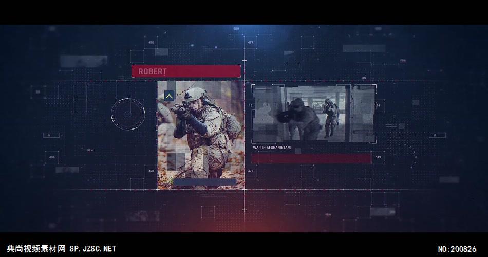 AE：军事科技感图片视频宣传片头ae特效素材下载网站