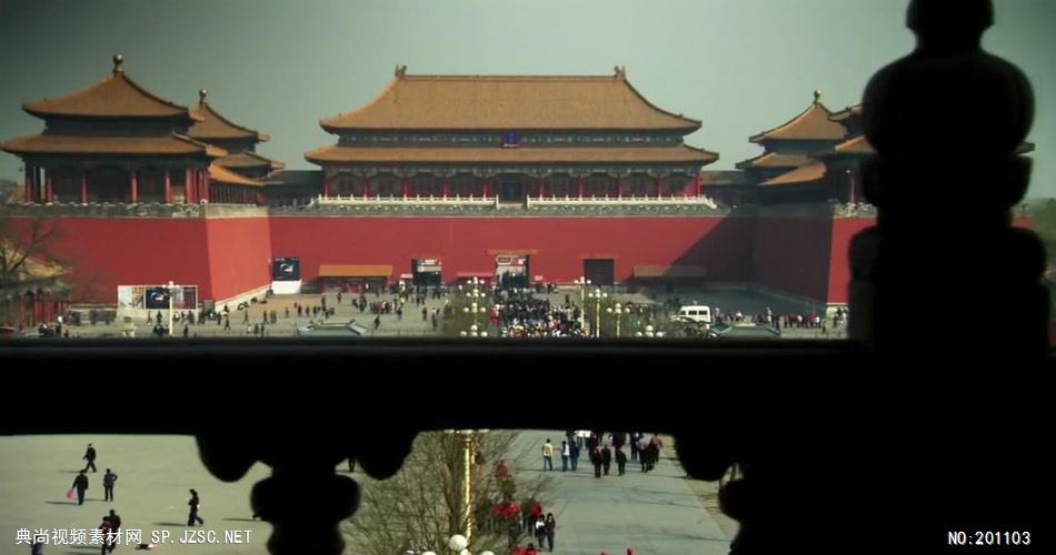 天安门上拍故宫中国名胜风景标志性景点高清视频素材