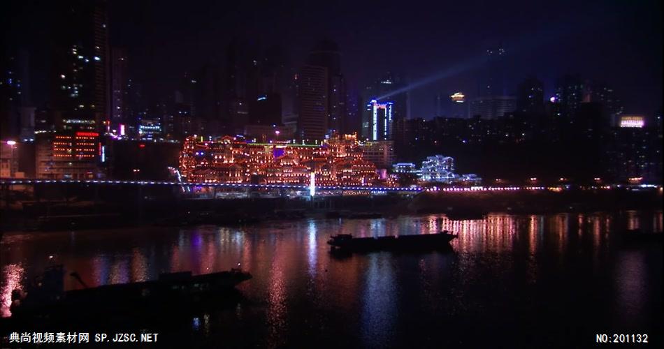 重庆夜景高清视频_batch中国名胜风景标志性景点高清视频素材