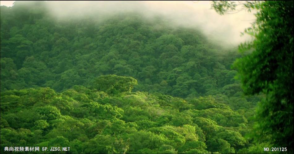 山间雾气中国名胜风景标志性景点高清视频素材