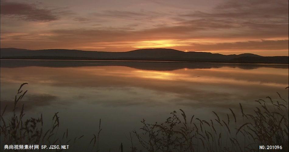 夕阳下的自然风光中国名胜风景标志性景点高清视频素材